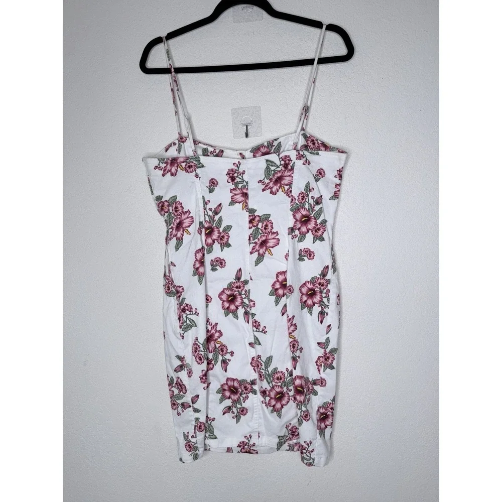 Divided Floral Bodycon Coquette Y2K Dress‎ Sz 14 Romantic Bodycon Babydoll